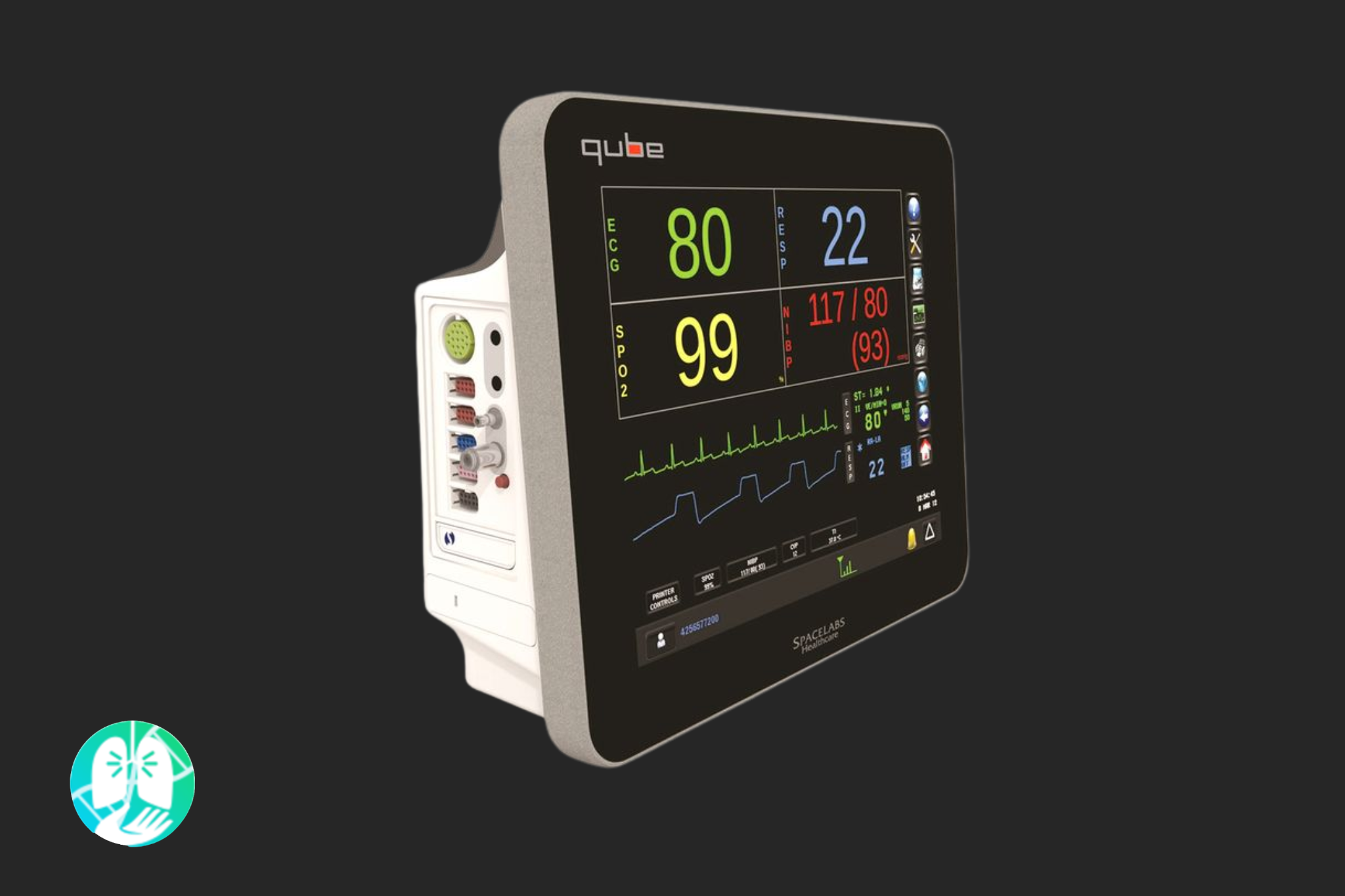 Monitor de Signos Vitales Spacelabs Modelo Qube - Imagen 2