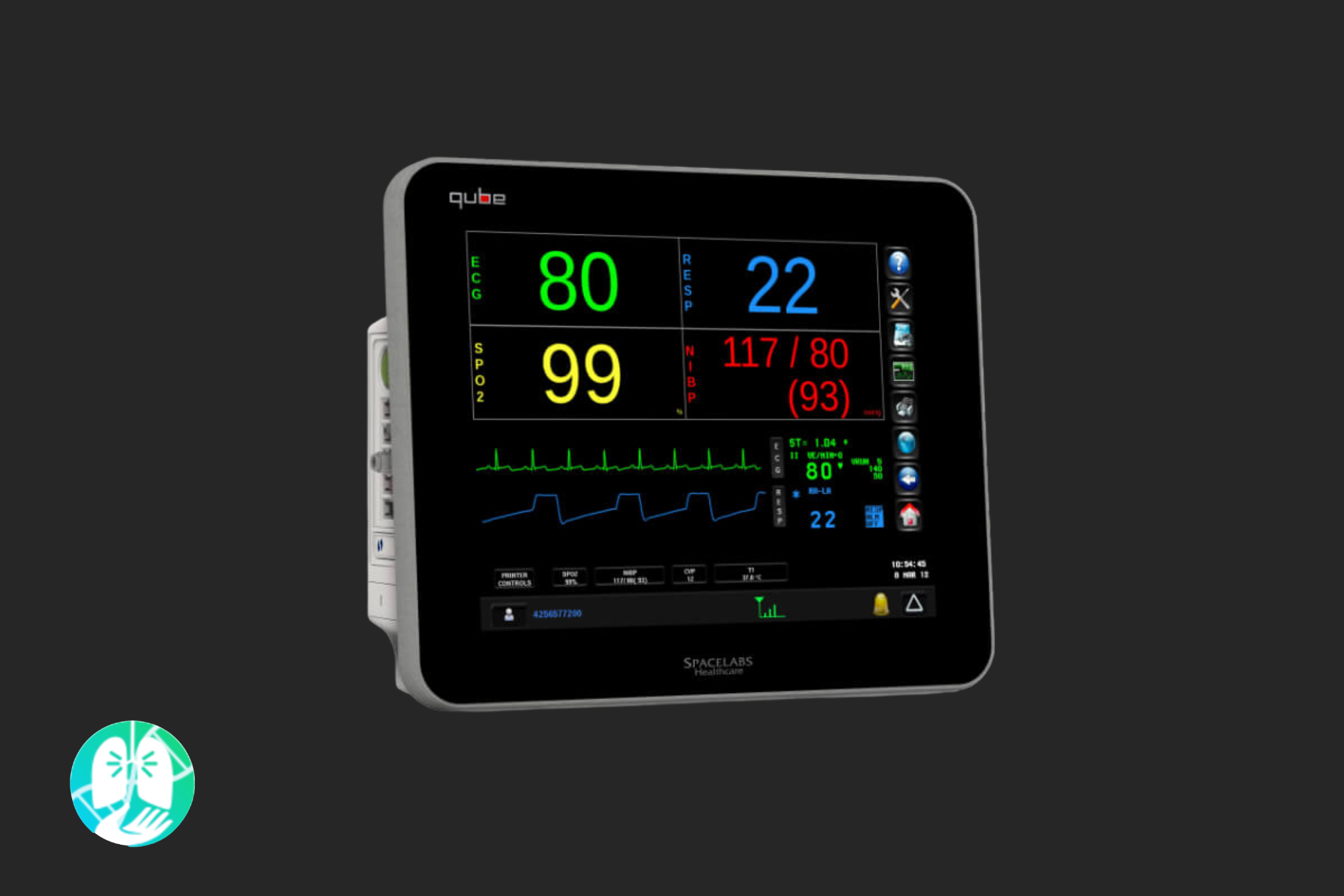 Monitor de Signos Vitales Spacelabs Modelo Qube - Imagen 3